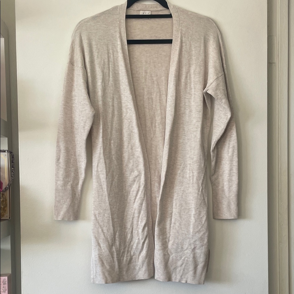 A New Day|Cream Beige Open-Front Cardigan|Small|GUC